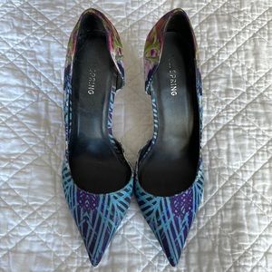 2.5” Call It Spring Heels - Satin, Multicolored